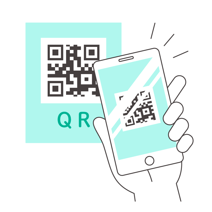 スマホでQRコード読み取り